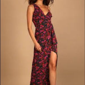 Lulu’s off shoulder maxi dress